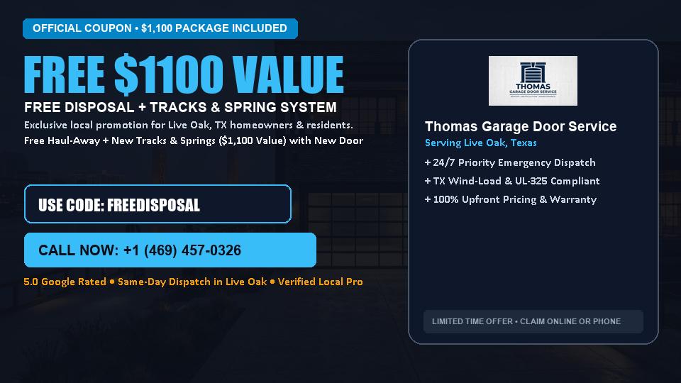 Thomas Garage Door Service FREE Haul-Away & Heavy-Duty Tracks with New Door